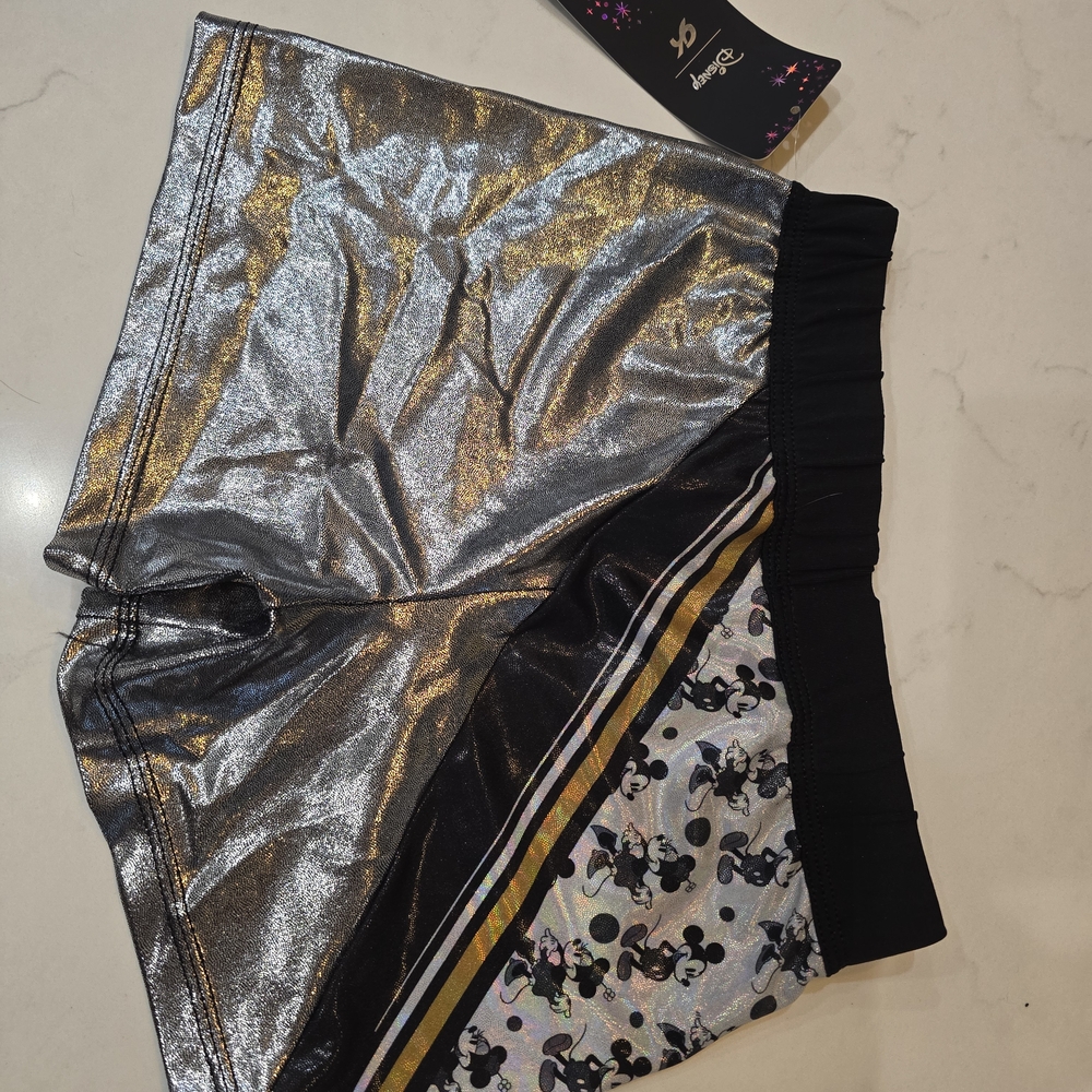 Silver and Black Disney Shorts